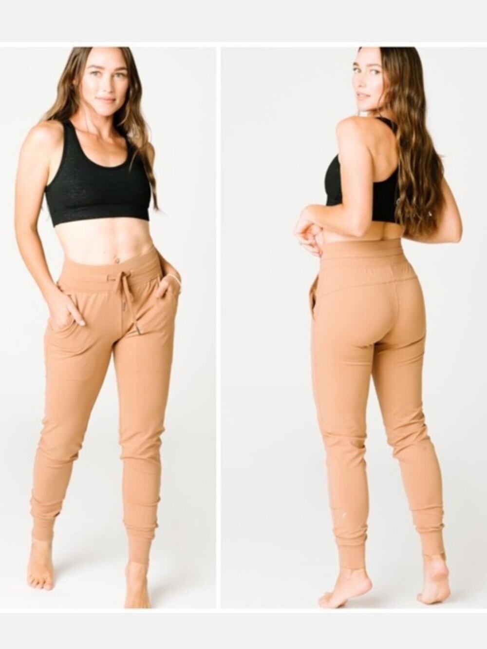 Zyia Ascend Joggers Camel Womens Large